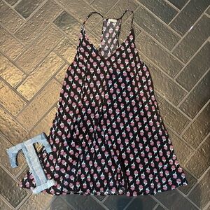 🏷️ Intimately Free People Floral Racerback Swing Dress – Size S